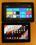 Samsung XE500T 11,6" og Asus TF300 10,1"