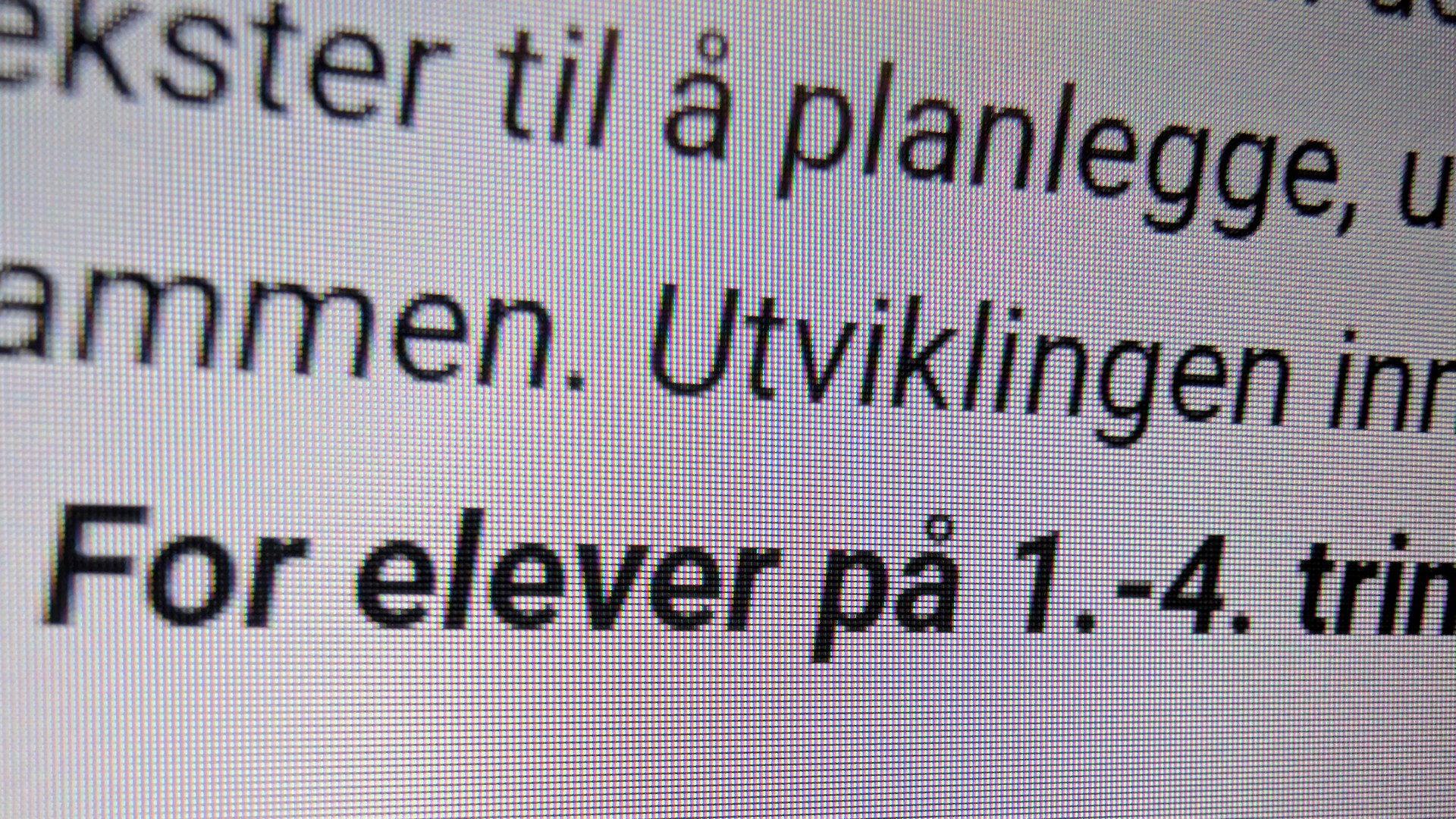 Skjermdebatten kommer til læreplanen