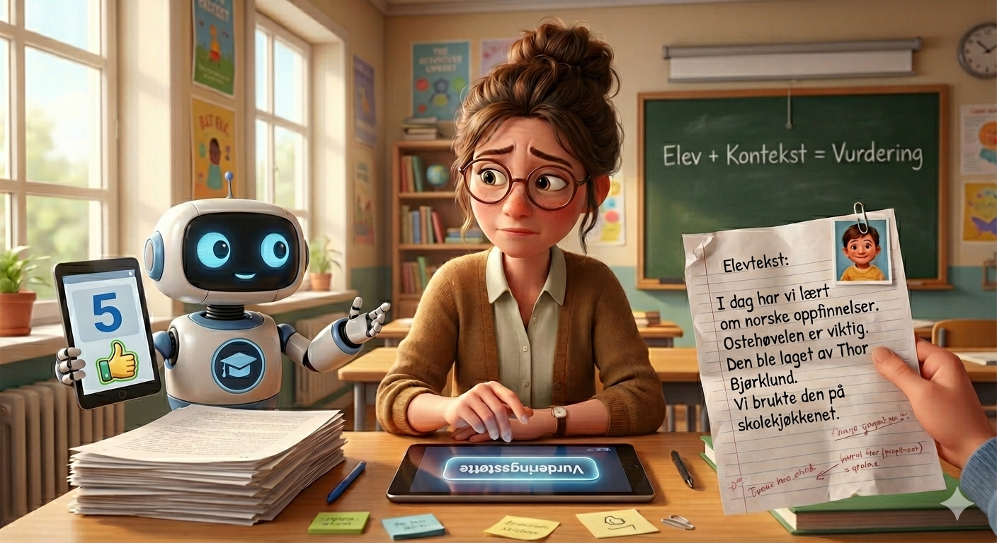 Ikke la prateroboter vurdere elevtekstene dine